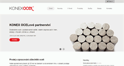 Desktop Screenshot of konex-ocel.cz