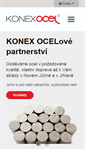 Mobile Screenshot of konex-ocel.cz